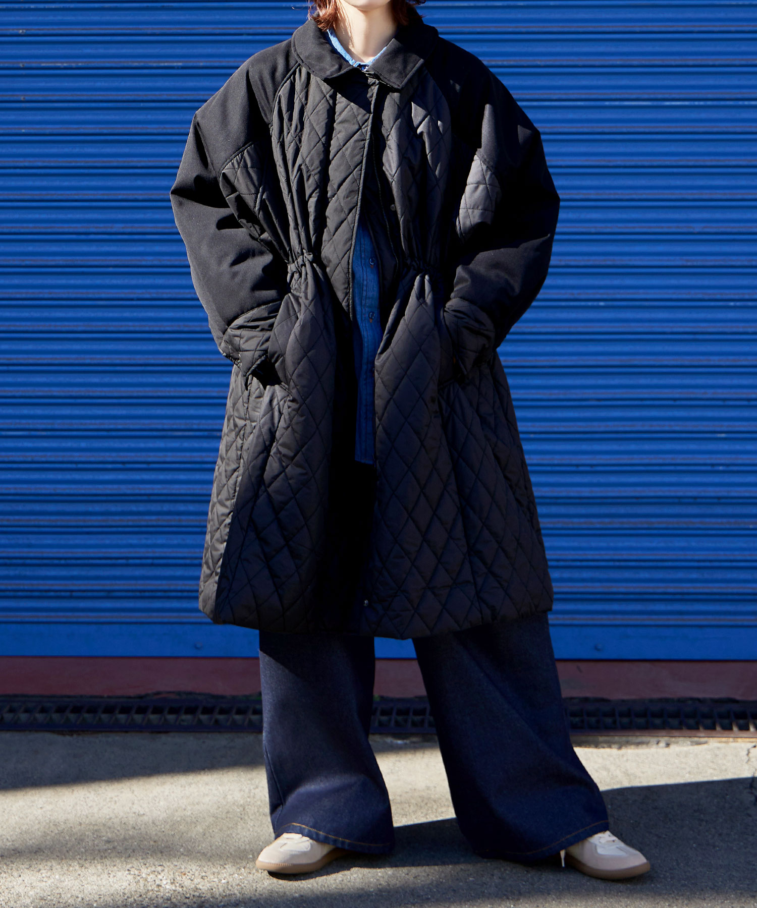 楽天市場】キルティング切替オフラインコート アウター コート