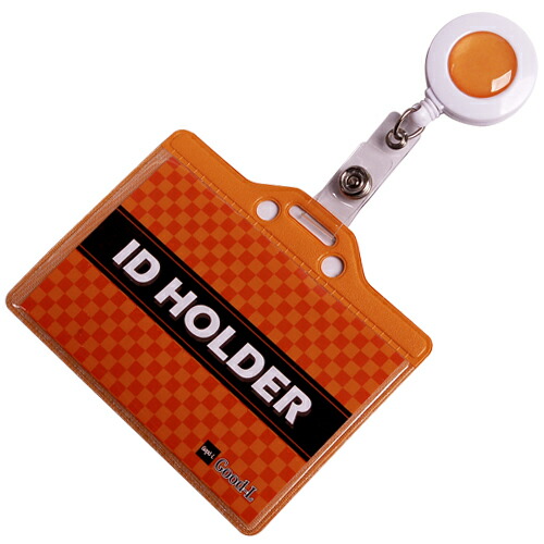 楽天市場】Good-L カラフル名刺ケース【オレンジ】＋クリップ付き