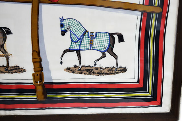 楽天市場】エルメス HERMES シルクスカーフ 額入り カレ 90×90