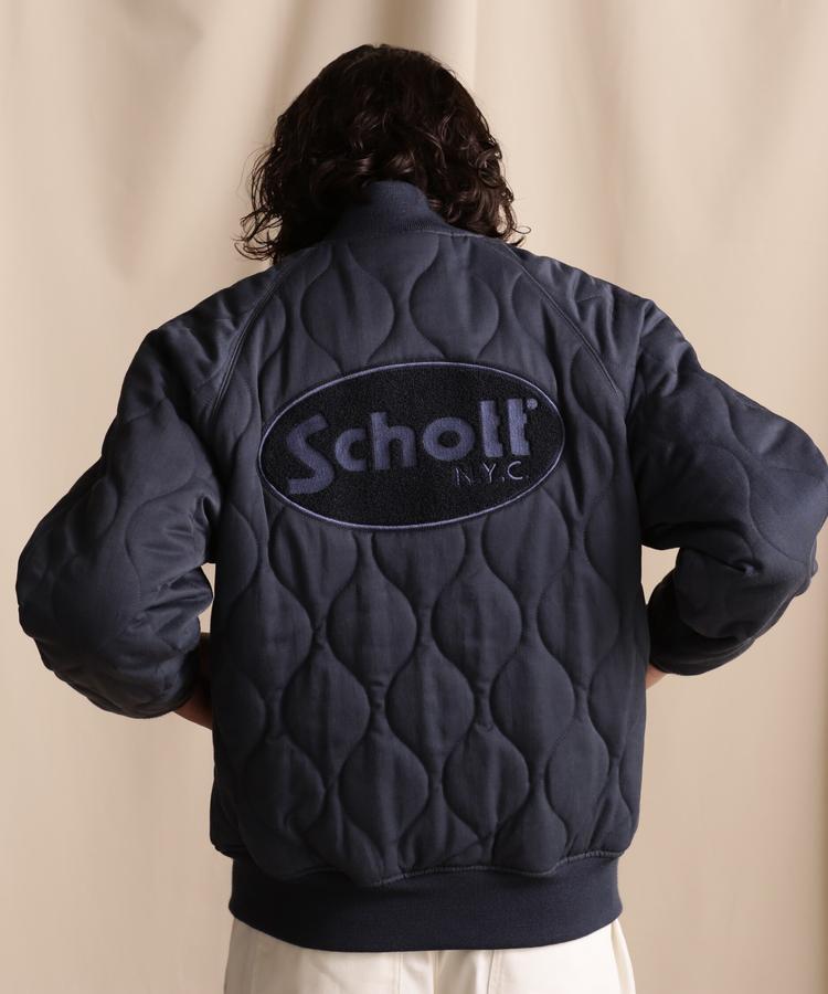 schott】Onionquilted logo MA-1 jacket schott】Onionquilted logo MA