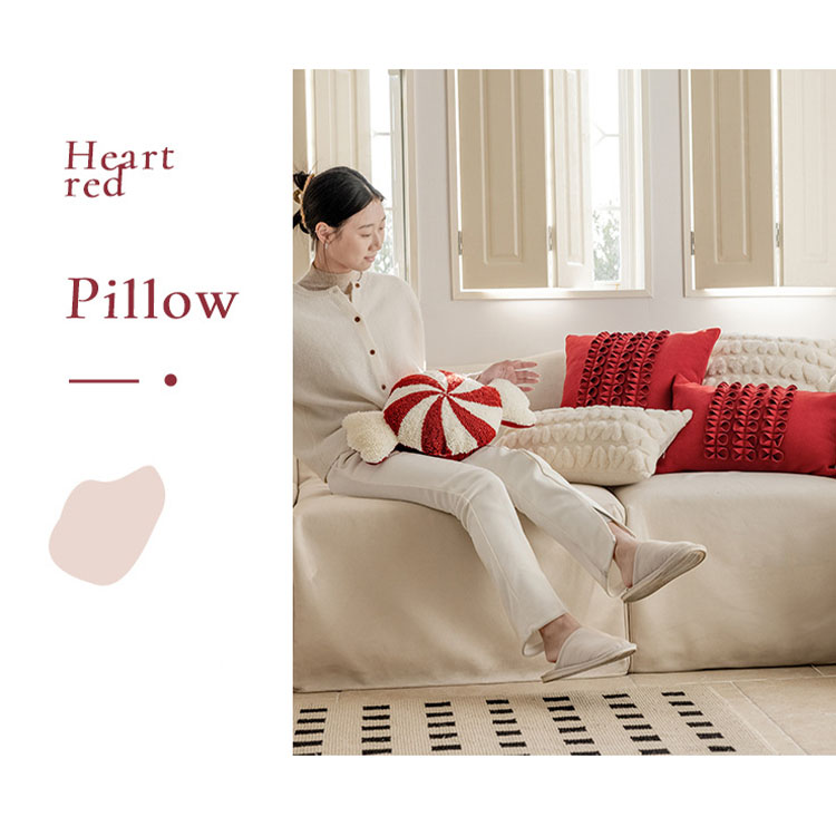 楽天市場】クッションカバー クリスマス 新年 装飾クッションカバー 赤