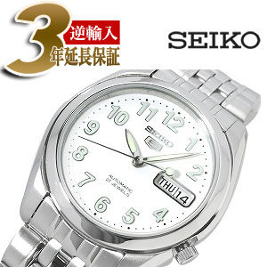 楽天市場】【逆輸入SEIKO5】セイコー5 メンズ自動巻き腕時計 ホワイト