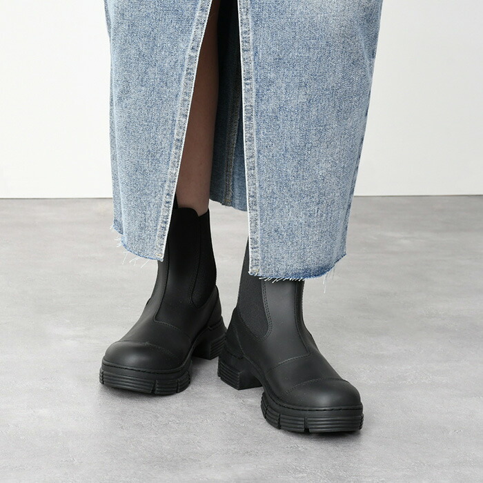 楽天市場】GANNI ラバーアンクルブーツ S2174 レディース GANNI ラバー