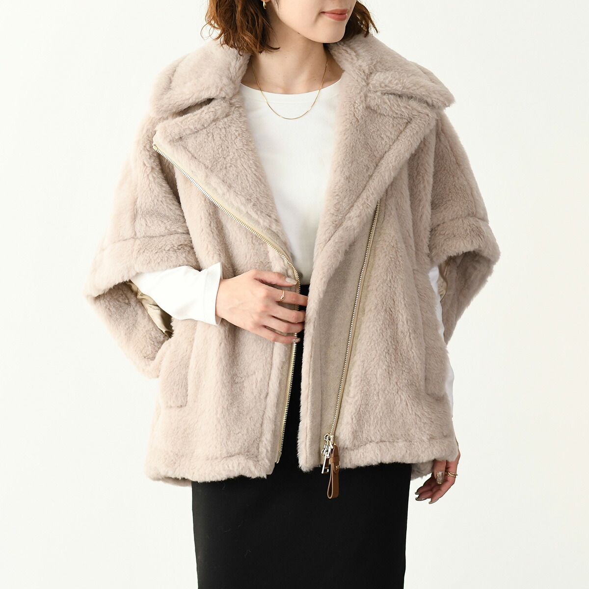 テディベアコート ベアポンチョ ミルクティベージュ Sサイズ 楽天市場