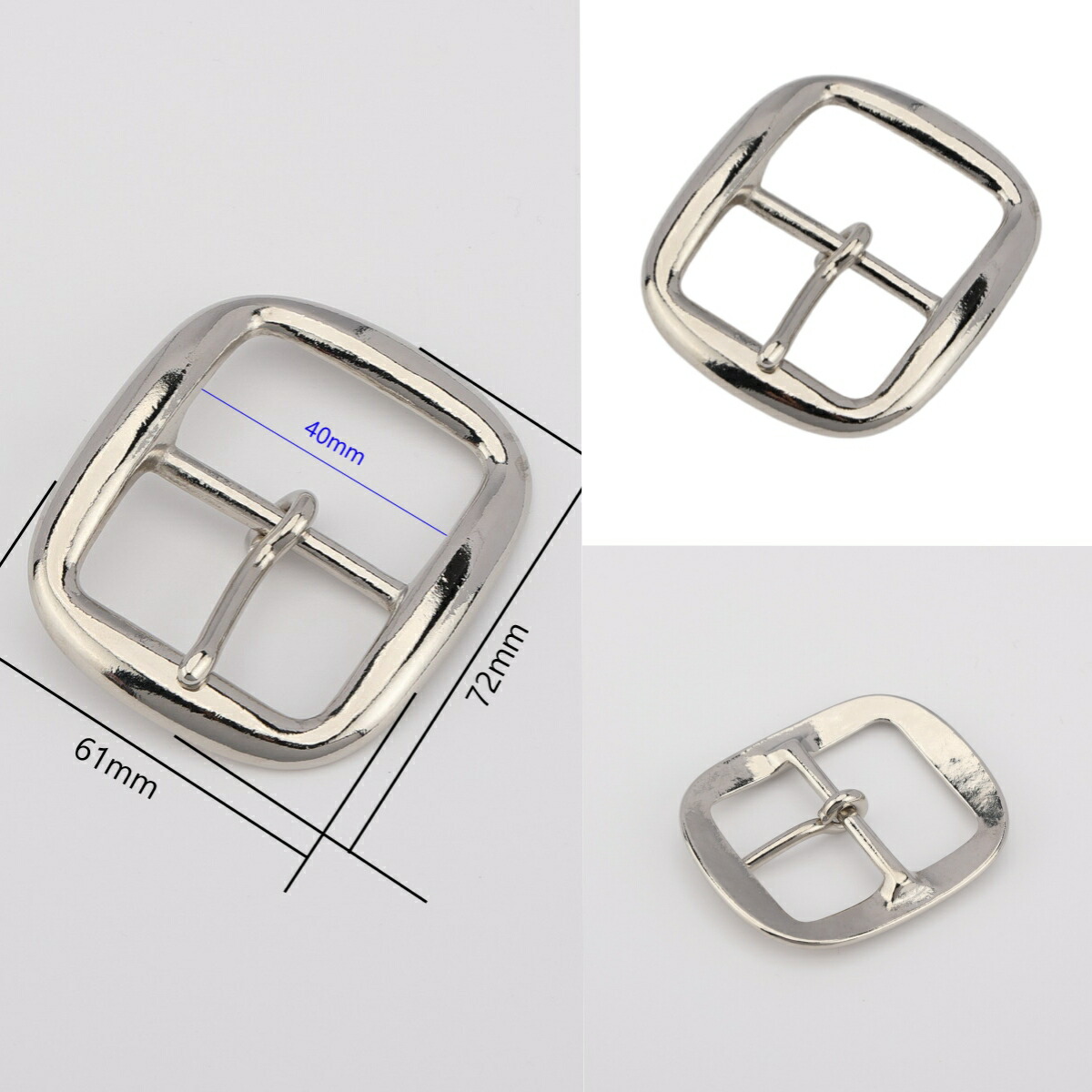 楽天市場】senwa センワ 真鍮生地 日字型ベルトバックル 幅40mm レザー