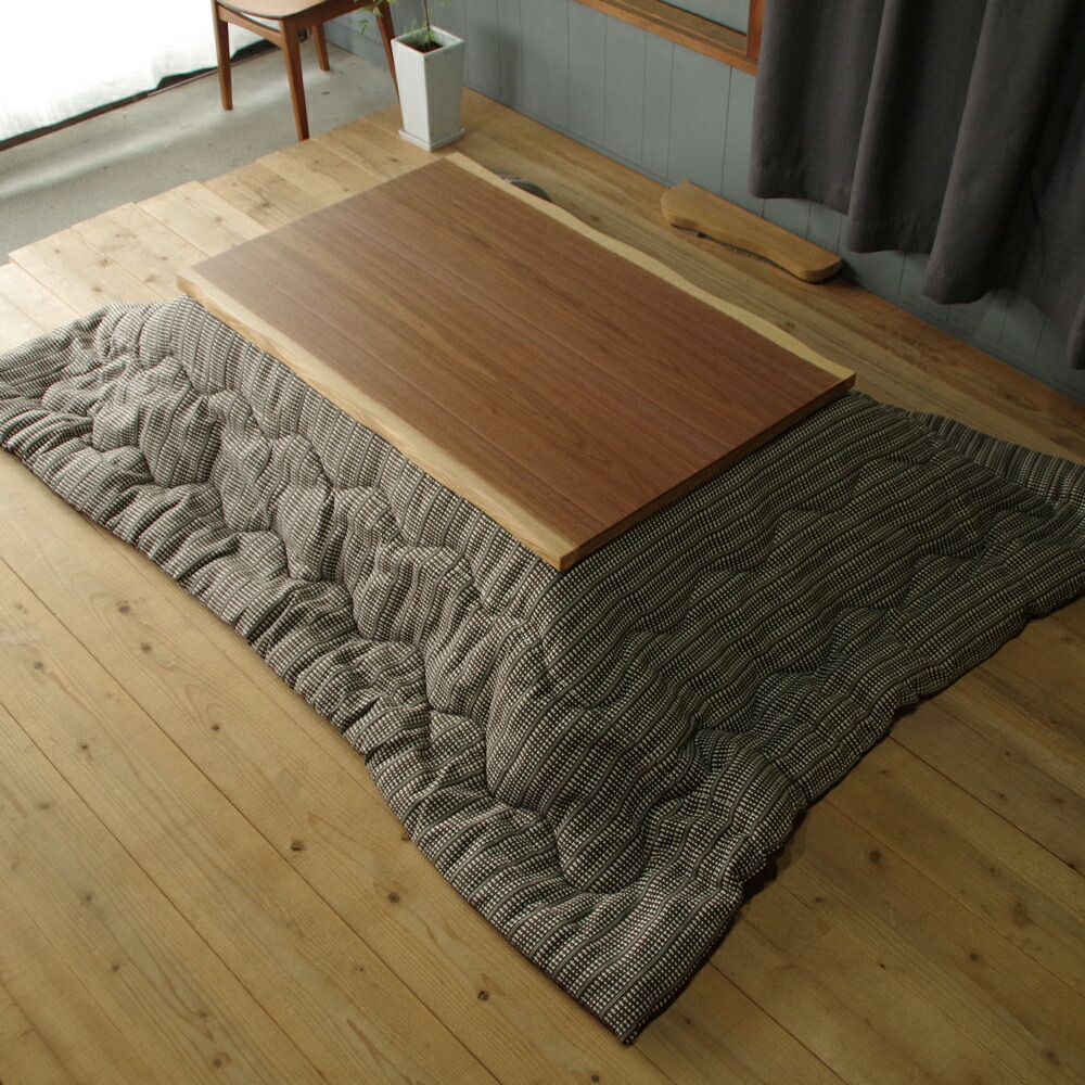 楽天市場】【こたつ天板のみ】WALNUT 皮付こたつ天板 幅120 / 135