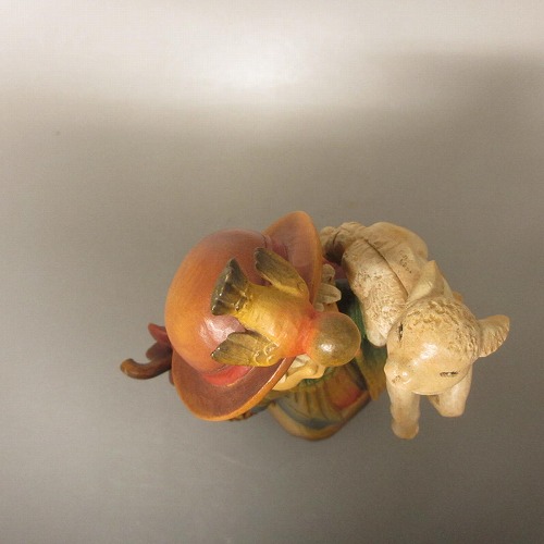 楽天市場】☆アンリ ANRI イタリア 木彫り人形 『子羊と少年 』 新入荷