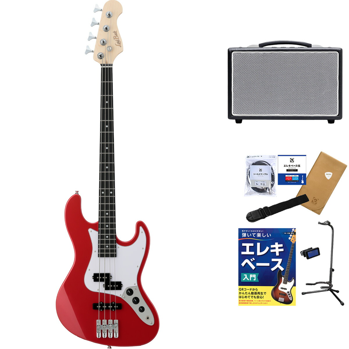 楽天市場】LaidBack LBA-PJ ベース初心者11点セット【リズムマシン搭載