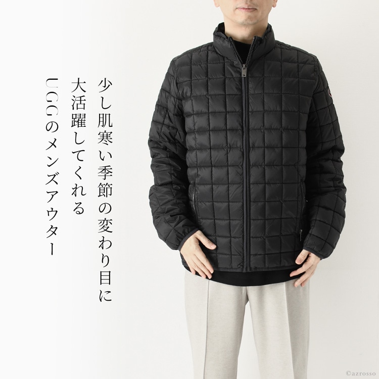楽天市場】UGG キルティング ジャケット メンズ アウター アグ 軽量 黒