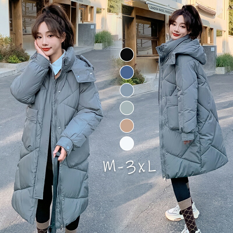 楽天市場】キルティングコート ミドル丈 コート レディース 冬 フード