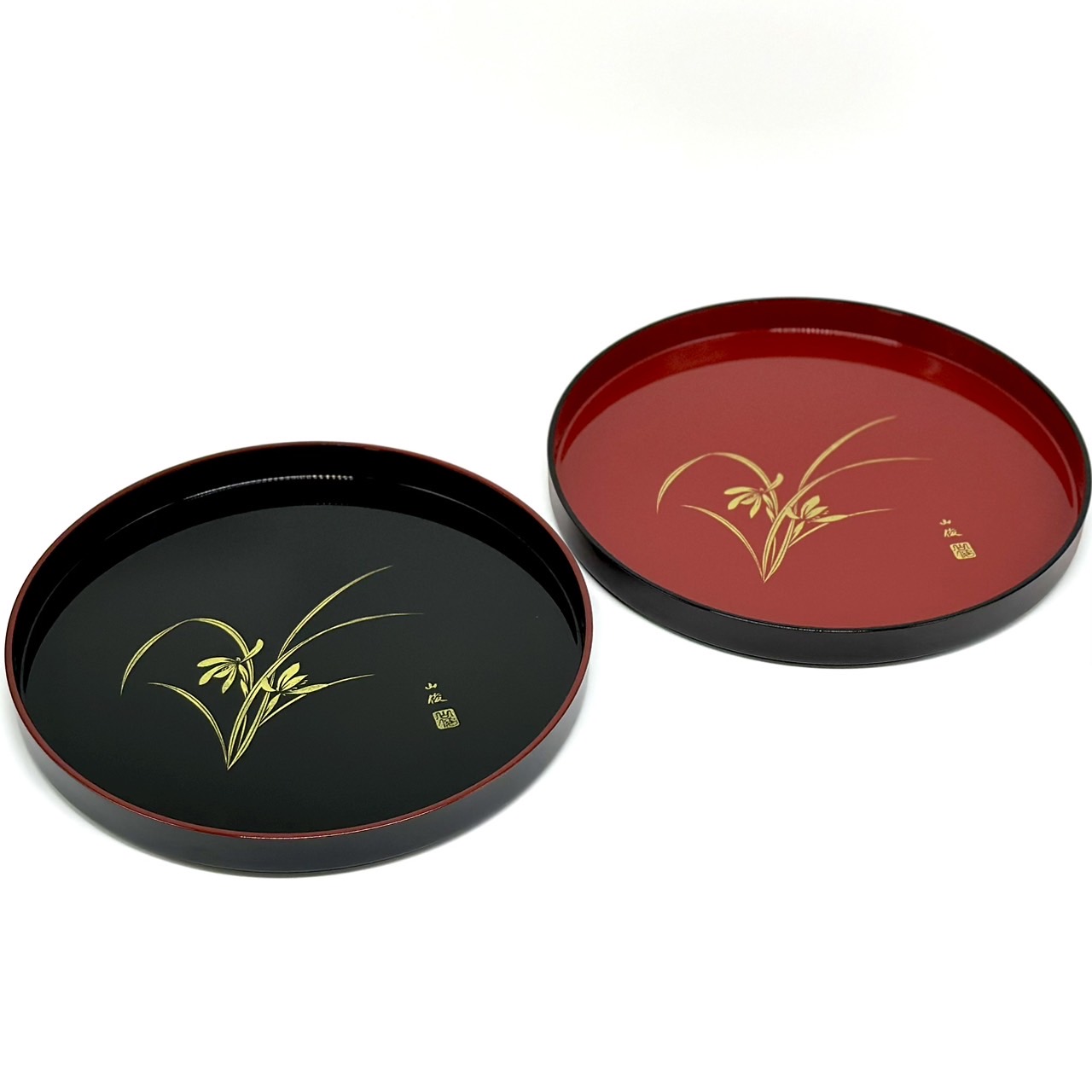 楽天市場】【今ならP+5倍と最大2000円OFF】 【選べる2色】 8寸 丸盆 黒