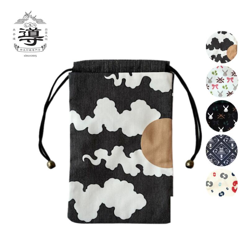 楽天市場】【公式店舗】musubi巾着 - 八雲 ご縁うさぎ 勾玉 城紋様