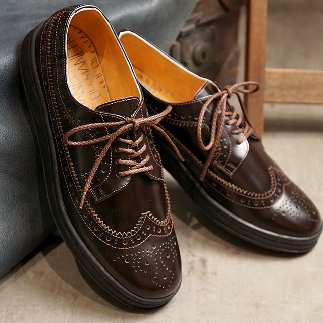 楽天市場】マネブ MANEBU ウィングチップ レザーシューズ UKI FACESKIN