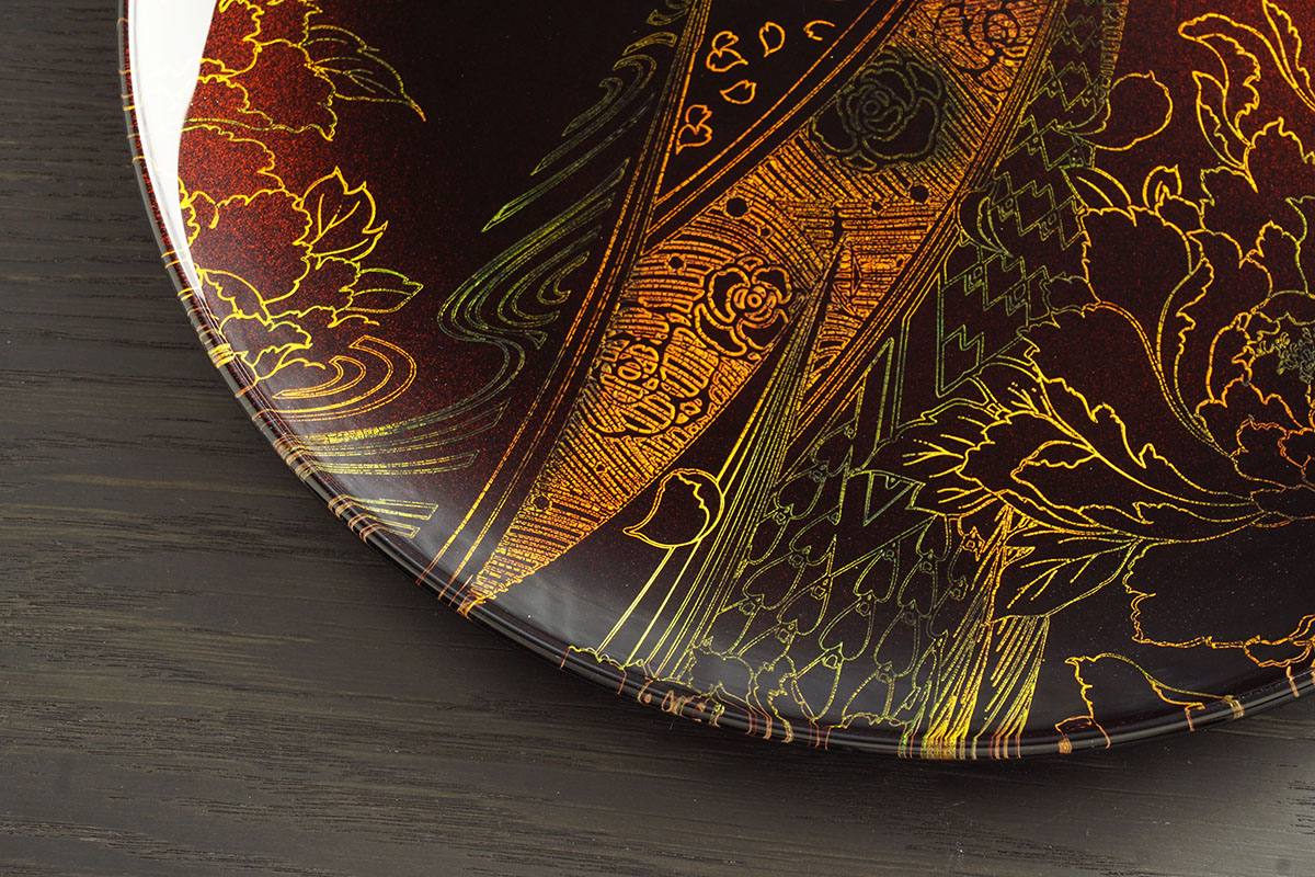 楽天市場】【ポイント20倍】 蒔絵 MAKIE 梨地 登り孔雀（乱） フラット