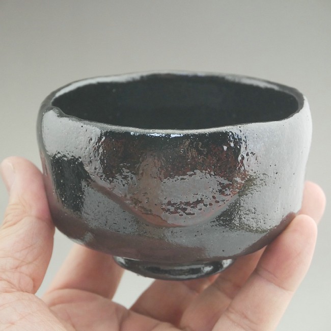 楽天市場】京焼 清水焼 黒楽野点茶碗 松楽 : 京焼清水焼専門店 松韻堂