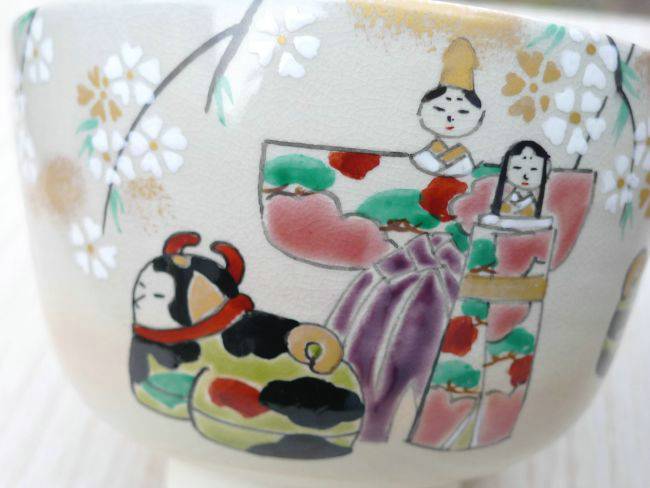 楽天市場】京焼 清水焼 雛飾り 抹茶茶碗 香菊 : 京焼清水焼専門店 松韻堂