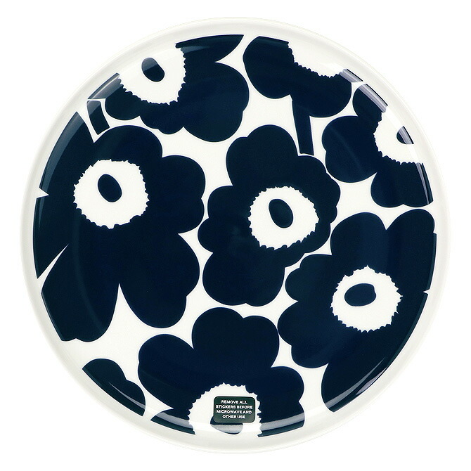 楽天市場】マリメッコ marimekko ウニッコ プレート 25cm （ダーク