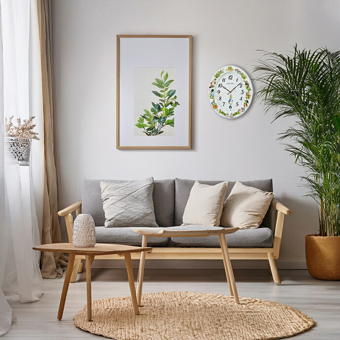 楽天市場】セイコークロック 時計 電波 クロック ピーターラビット