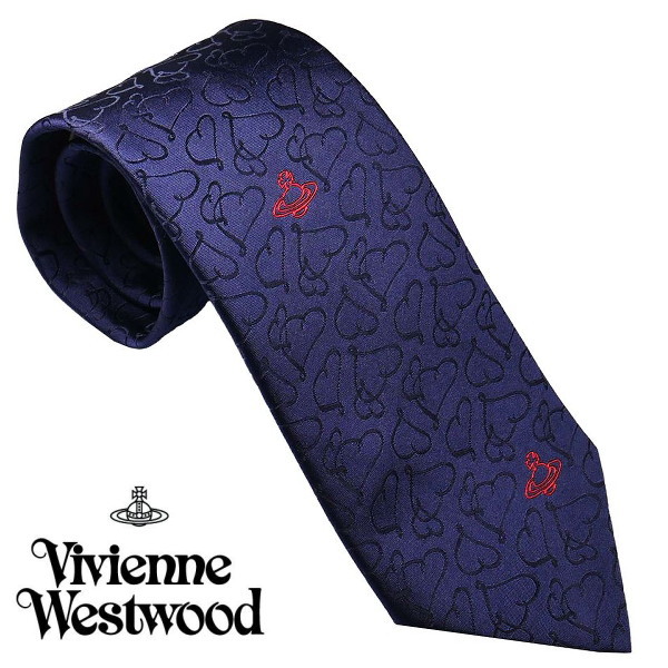 楽天市場】ヴィヴィアンウェストウッド ネクタイ ハートペイズリー系