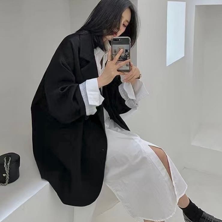 楽天市場】LADY LIKE オーバーサイズテーラードダブルジャケット