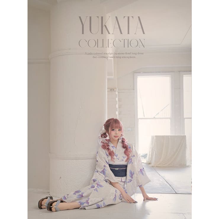 楽天市場】Ryuyu 浴衣 グレー 花柄 くすみ 大人かわいい 牡丹 ギャル