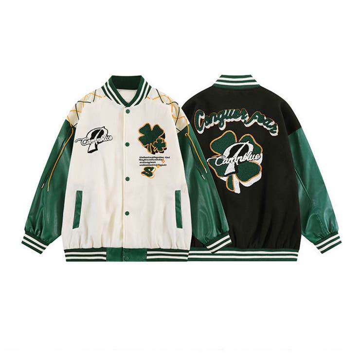 楽天市場】HOOK 個性派・肩紐デザインワッペン刺繍スタジャン