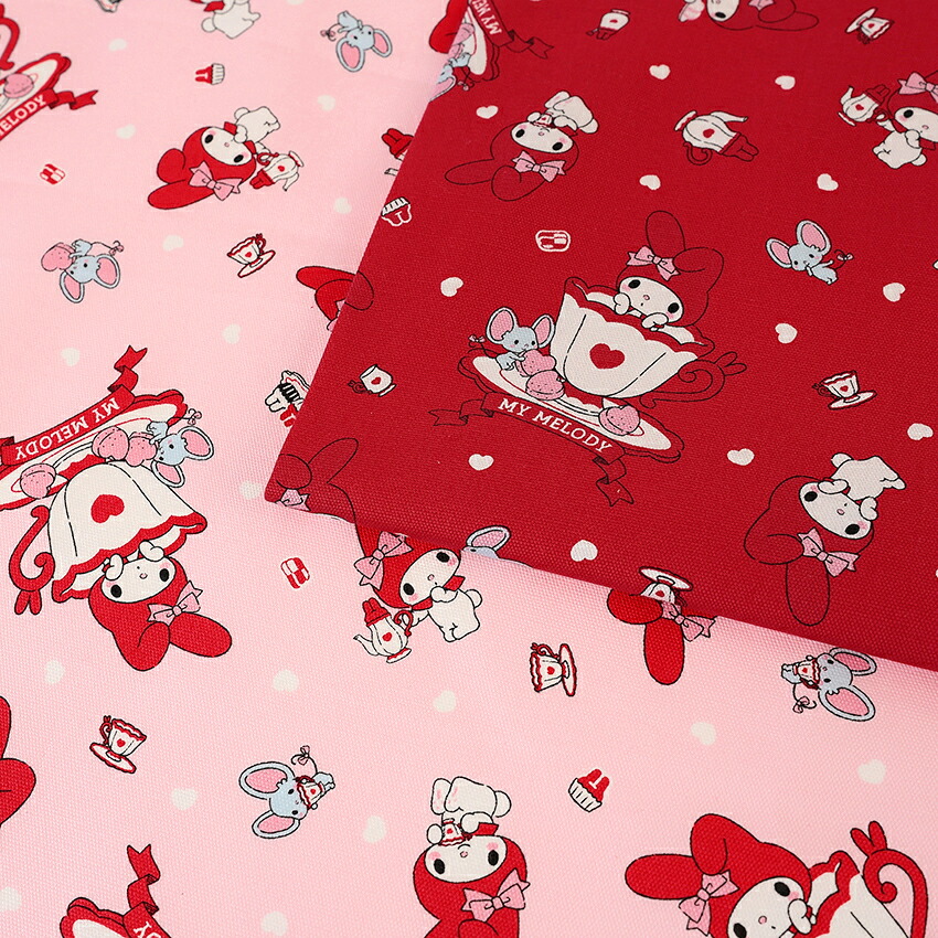楽天市場】サンリオ マイメロディ ティー柄 オックス 50cm単位 | 切