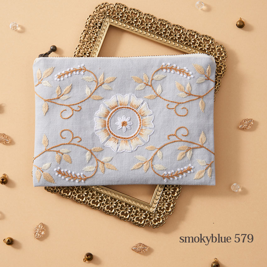 楽天市場】戸塚刺繍キット ARABESQUE ジップポーチ1 | 戸塚刺しゅう