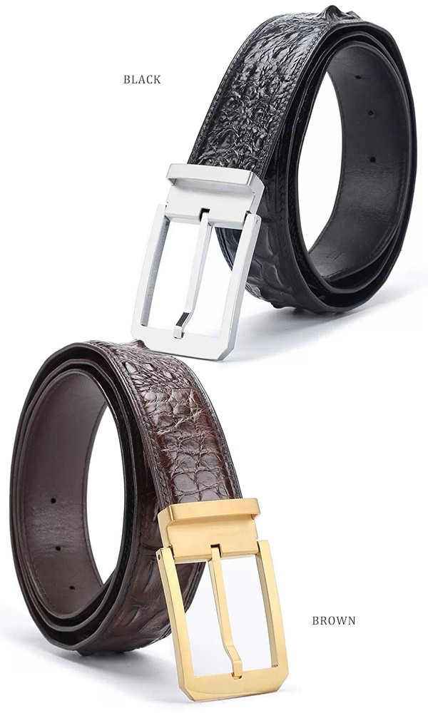 楽天市場】ベルト メンズ 本革 カジュアル 背ワニ クロコダイルレザー