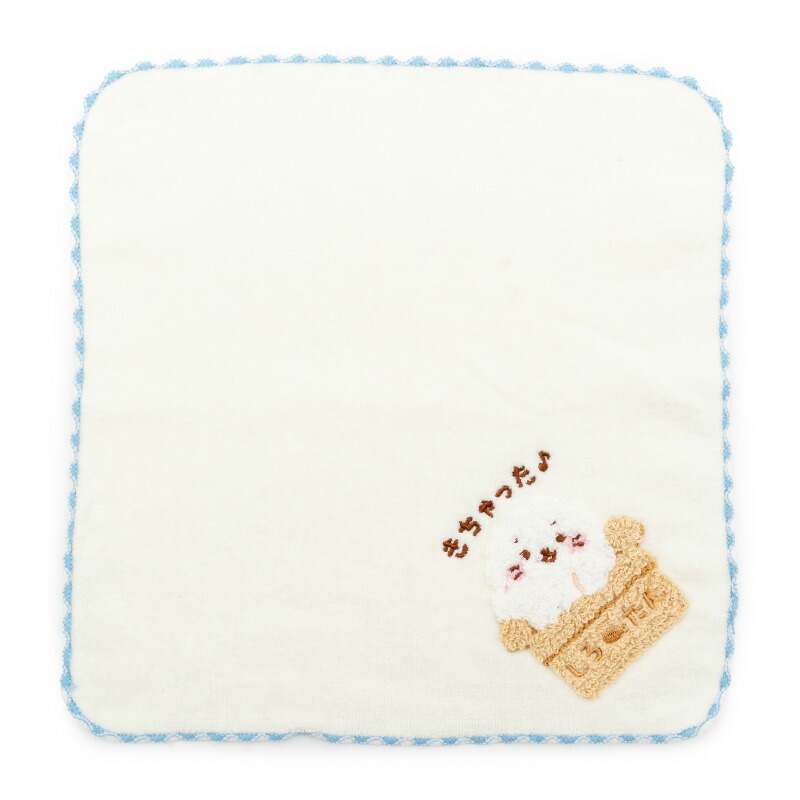 楽天市場】しろたん サガラミニタオル 25×25cm 【単品】 《白 青