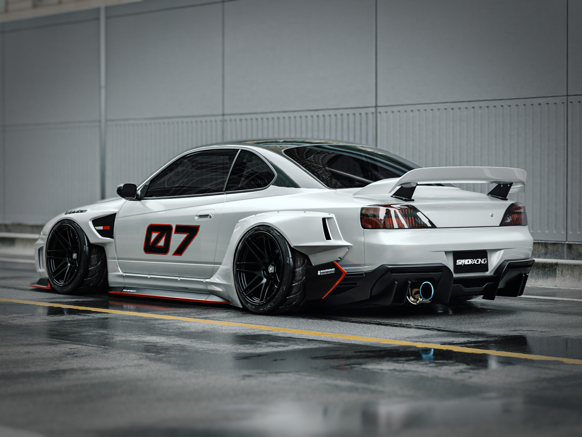 楽天市場】S15 リアバンパー 単品装着可 ボディキット FRP スキッド