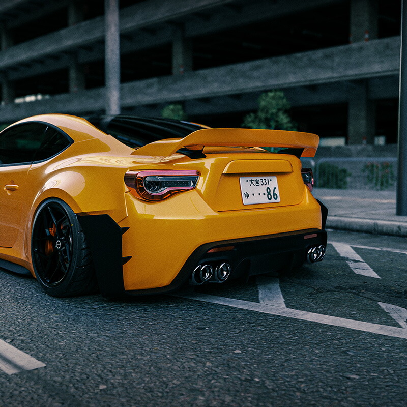 楽天市場】86 BRZ リア スポイラー ウィング ダックテール ZN6 ZA6