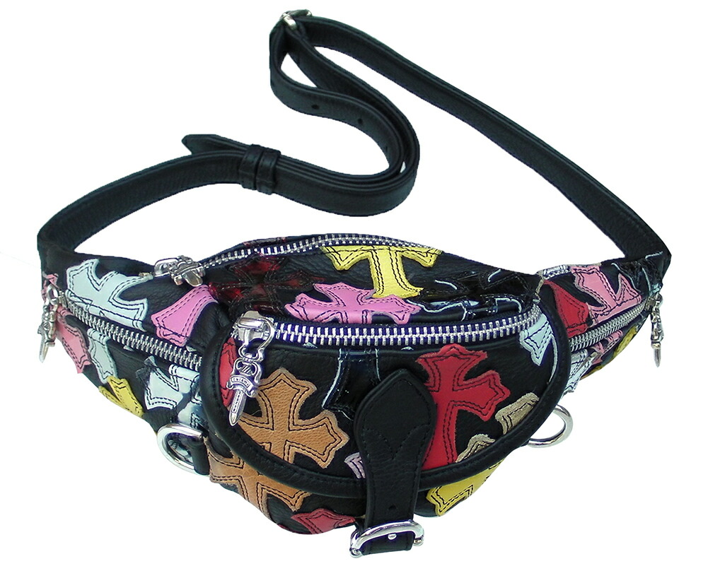 楽天市場】CHROME HEARTS SNAT BAG MINI MULTI COLOR CROSS LEATHER