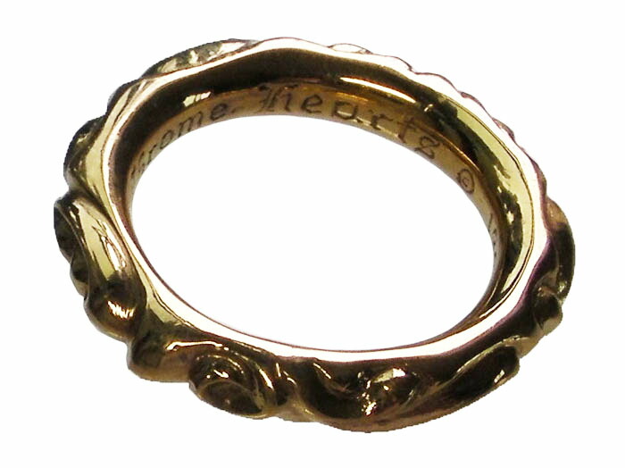 楽天市場】クロムハーツ スクロールバンド リング ゴールド22金 14号
