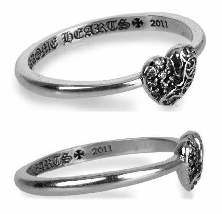 楽天市場】クロムハーツ タイニー バブルガム ハートリング パヴェ