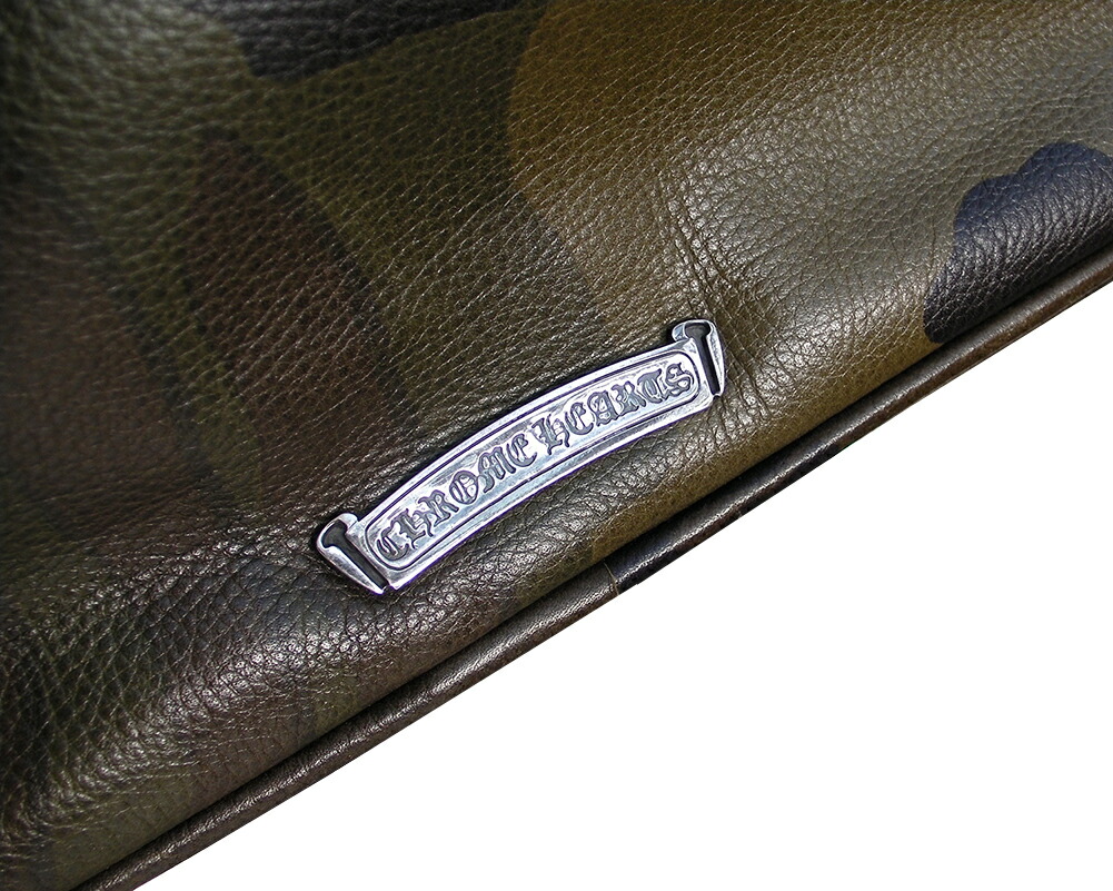 楽天市場】CHROME HEARTS SMALL GYM BAG CAMO LEATHER SIVER CROSS
