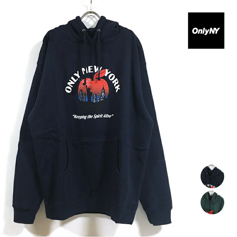 楽天市場】Only NY オンリーニューヨーク NY Spirit Hoodie パーカー