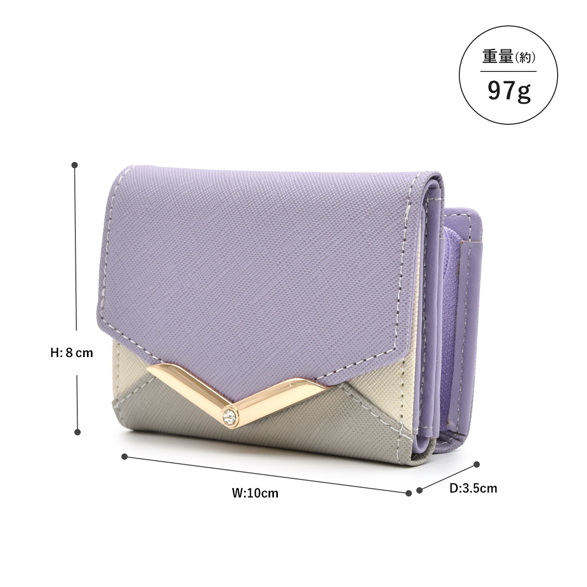 楽天市場】財布 レディース ミニ V字 ミニマム 財布 レディース 二