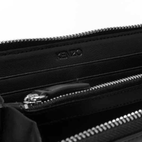 楽天市場】KENZO ケンゾー Leather Logo Long Zip Wallet レザー ロゴ