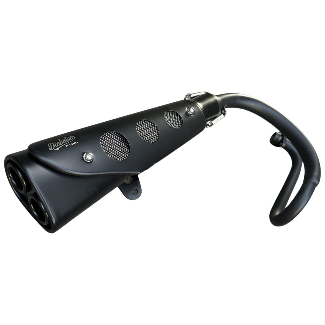 楽天市場】ホンダ モンキー125用レトロスクランブラーマフラー HM21