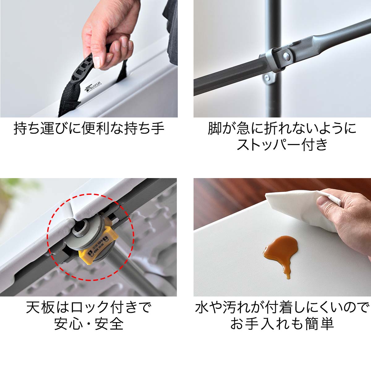 楽天市場】【楽天1位】ワークテーブル 折りたたみ テーブル 作業台 幅