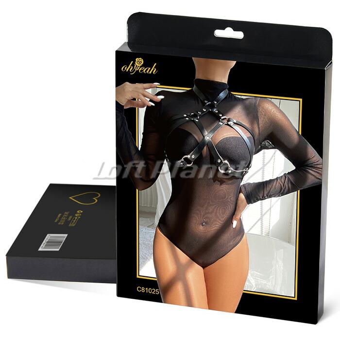 楽天市場】ボンデージ レザー チェスト ハーネス オープンバスト ブラ