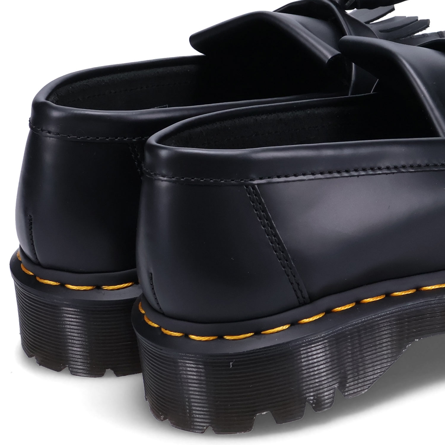 Dr.Martens(ドクターマーチン)フリンジ付き黒ローファー厚底 UK5