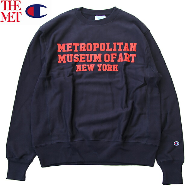 楽天市場】Champion REVERSE WEAVE 「THE MET OFFICIAL PRINT LOGO