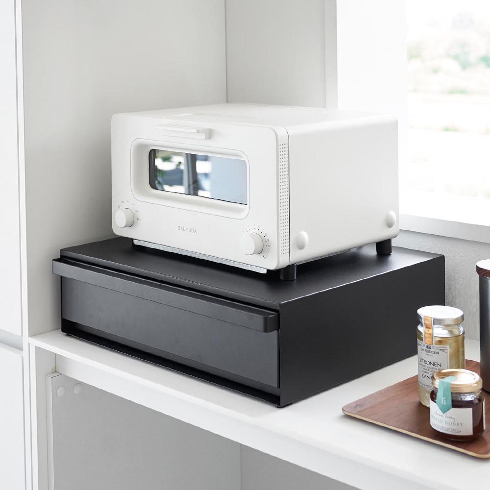 楽天市場】[ ツーウェイ キッチン家電下引き出し&スライドテーブル