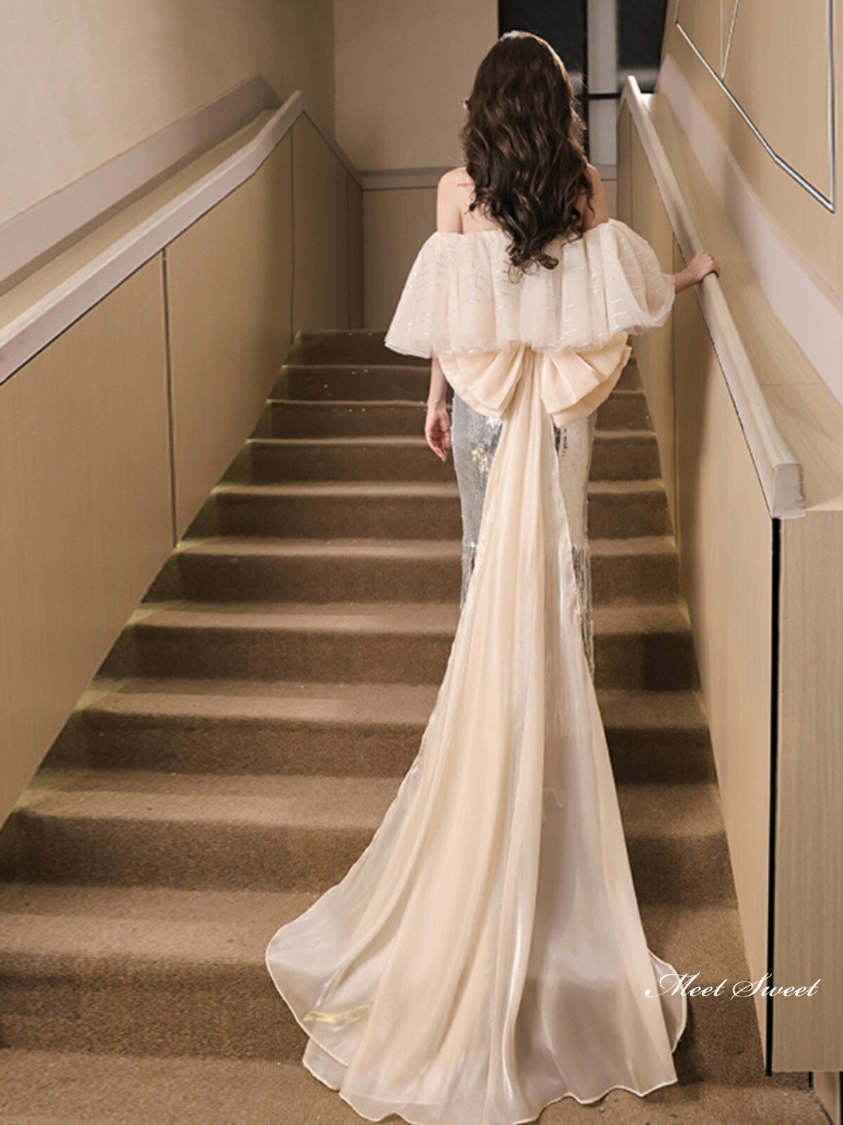 楽天市場】カラードレス ミモレドレス スパンコール シルバー