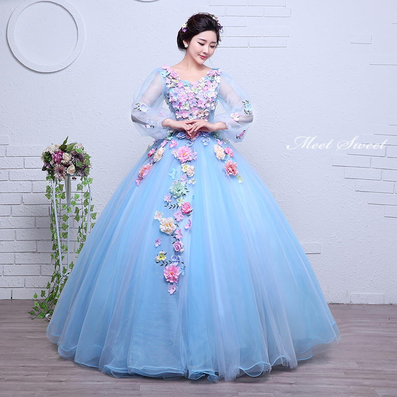 楽天市場】マタニティ（カラーブルー）（ウェディングドレス