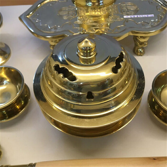 楽天市場】【送料無料】希少新品！密教法具 前具 一面器 六器一組 仏器