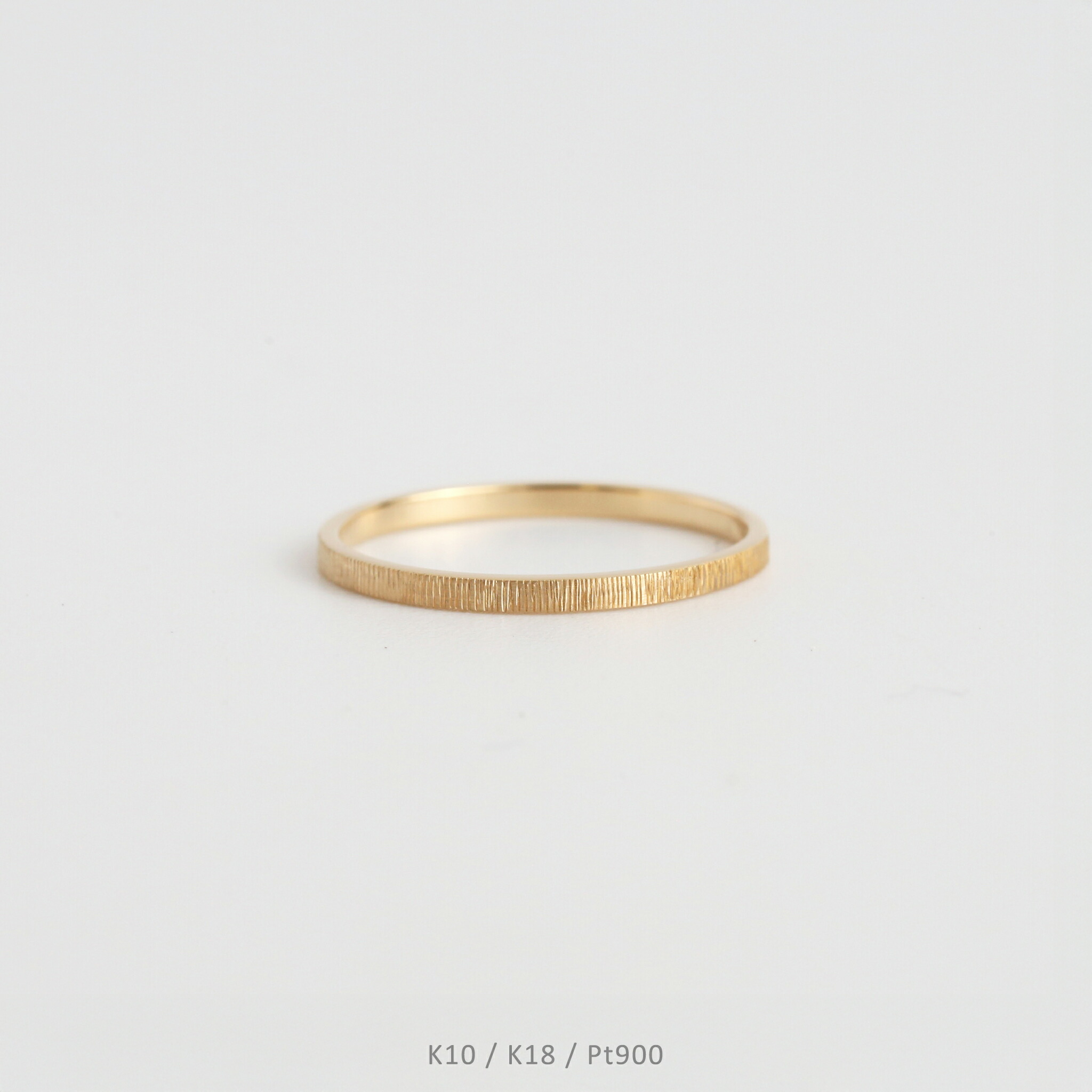 楽天市場】【Tree Ring / Slender】 K10/K18/Pt900 平打ち 地金