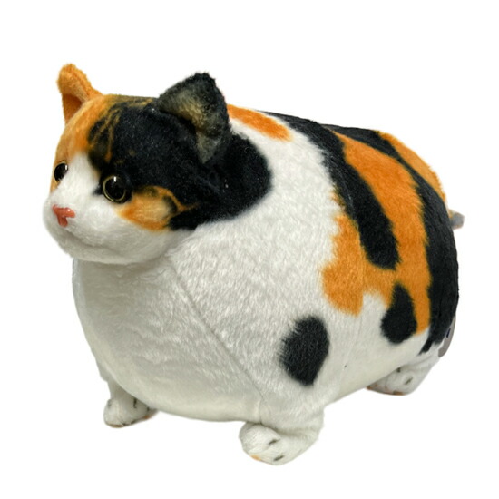 楽天市場】ふとっちぃZoo にゃんこ 三毛猫 猫のぬいぐるみ 丸い猫 デブ